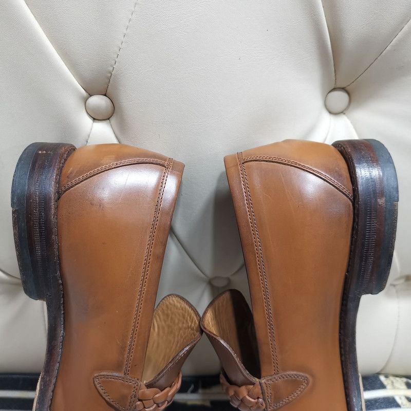 Gucci Gucci Brown Leather Loafers for Men 0079 Size US 8.5 / EU 41-42 - 13 Thumbnail