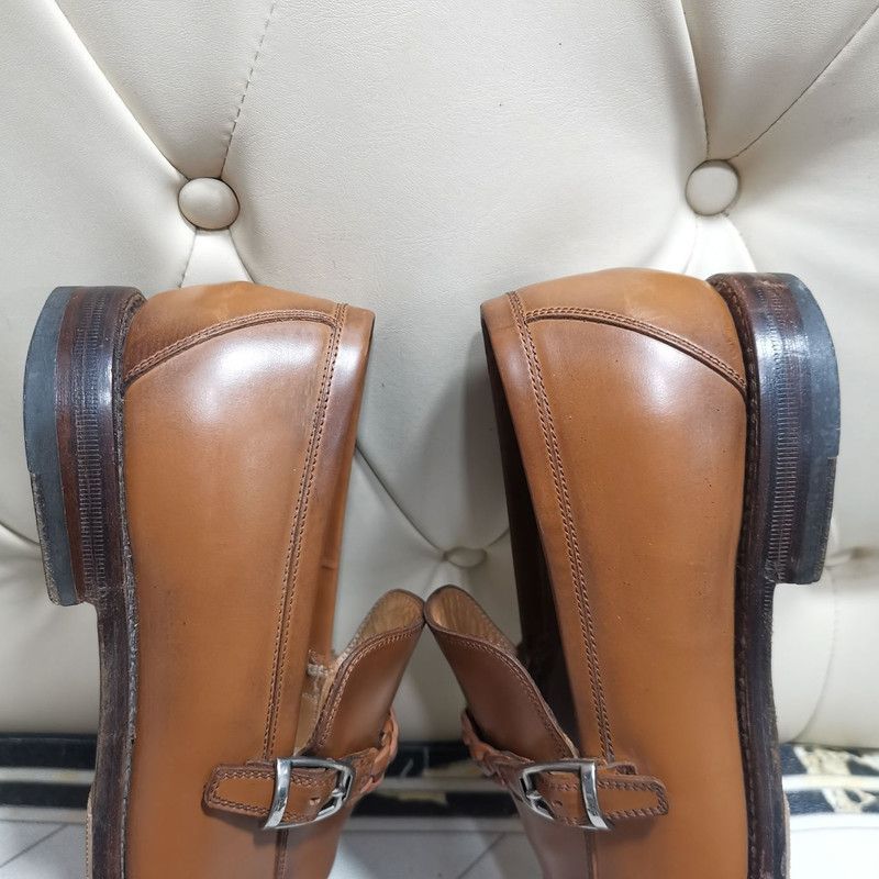 Gucci Gucci Brown Leather Loafers for Men 0079 Size US 8.5 / EU 41-42 - 12 Thumbnail