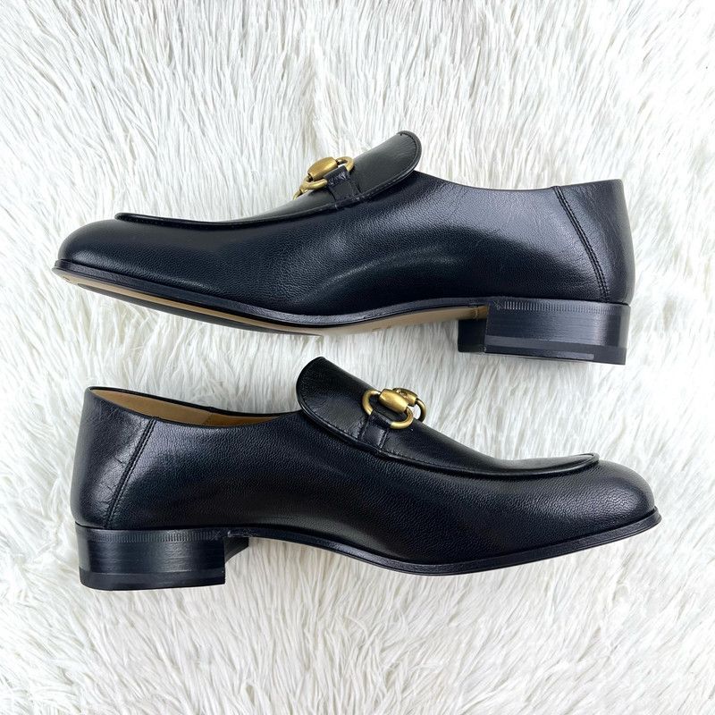 Gucci Gucci Leather Horsebit Loafers in Black 0079 Size US 8.5 / EU 41-42 - 6 Thumbnail