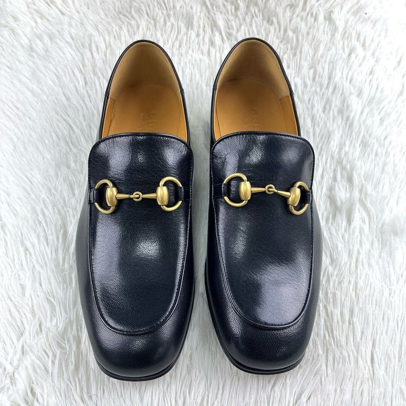 Gucci Gucci Leather Horsebit Loafers in Black 0079 Size US 8.5 / EU 41-42 - 2 Thumbnail