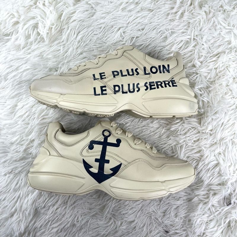 Gucci Gucci Rhyton Anchor Print Fashion Sneakers 0079 Size US 8.5 / EU 41-42 - 6 Thumbnail