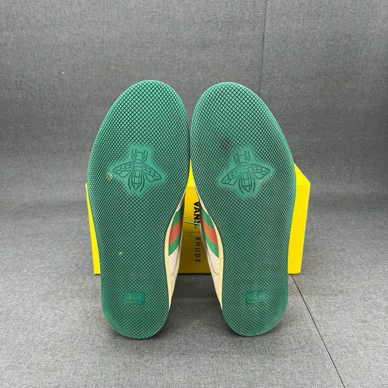Gucci Gucci Screener Sneakers in Gray Green 0079 Size US 10.5 / EU 43-44 - 4 Thumbnail