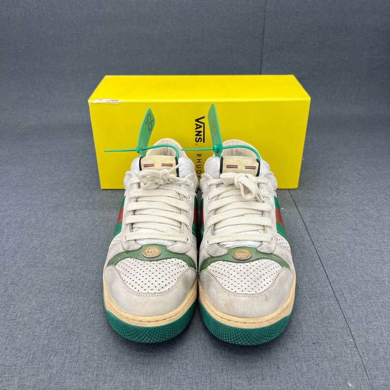 Gucci Gucci Screener Sneakers in Gray Green 0079 Size US 10.5 / EU 43-44 - 2 Thumbnail