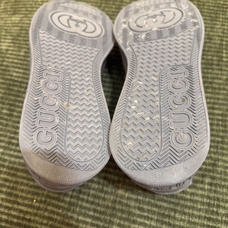 Gucci Gucci Gray Black Low-Top Fashion Sneakers for Men 0079 Size US 10.5 / EU 43-44 - 4 Thumbnail