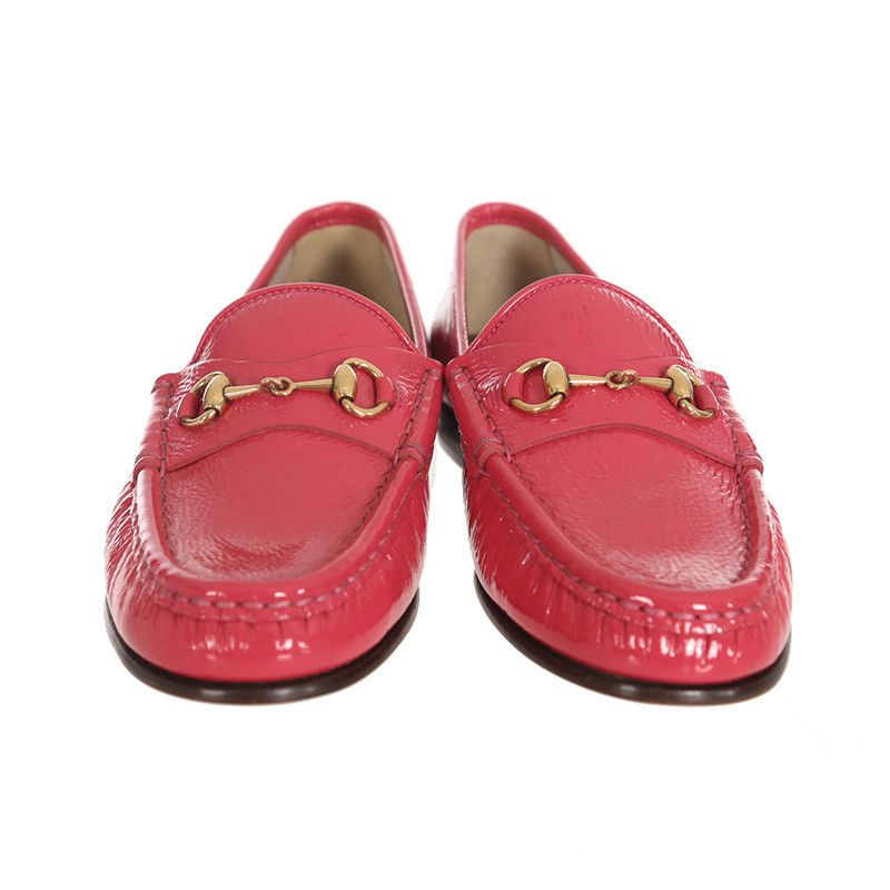 Gucci Gucci Pink Patent Leather Loafers 0079 Size US 6.5 / EU 39-40 - 2 Thumbnail