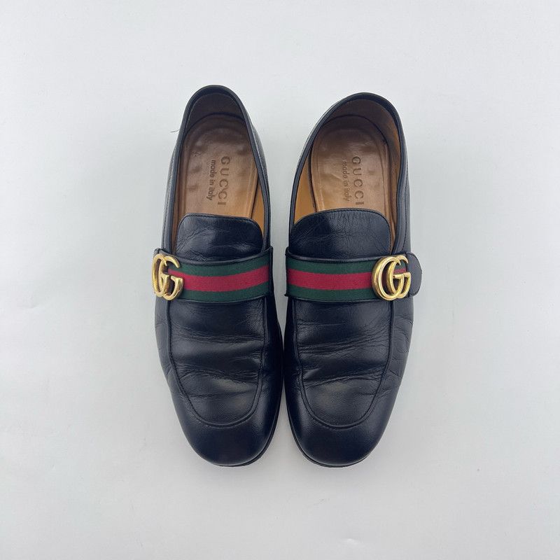 Gucci Gucci Black Casual Slip-On Shoes for Men 0079 Size US 7.5 / EU 40-41 - 2 Thumbnail