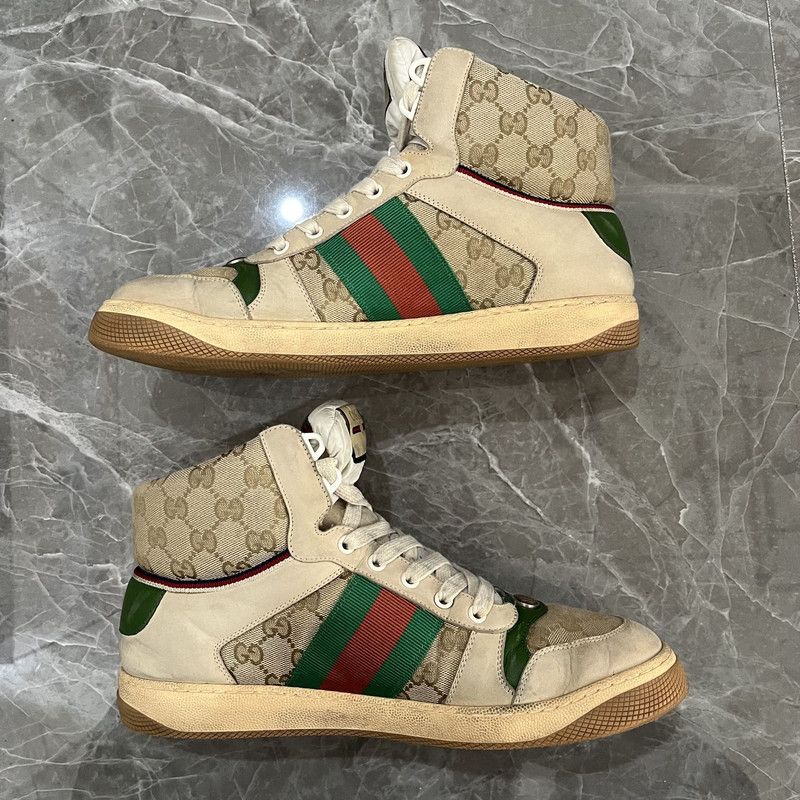 Gucci Gucci High-Top Dirty Sneakers 0079 Size US 9.5 / EU 42-43 - 7 Thumbnail
