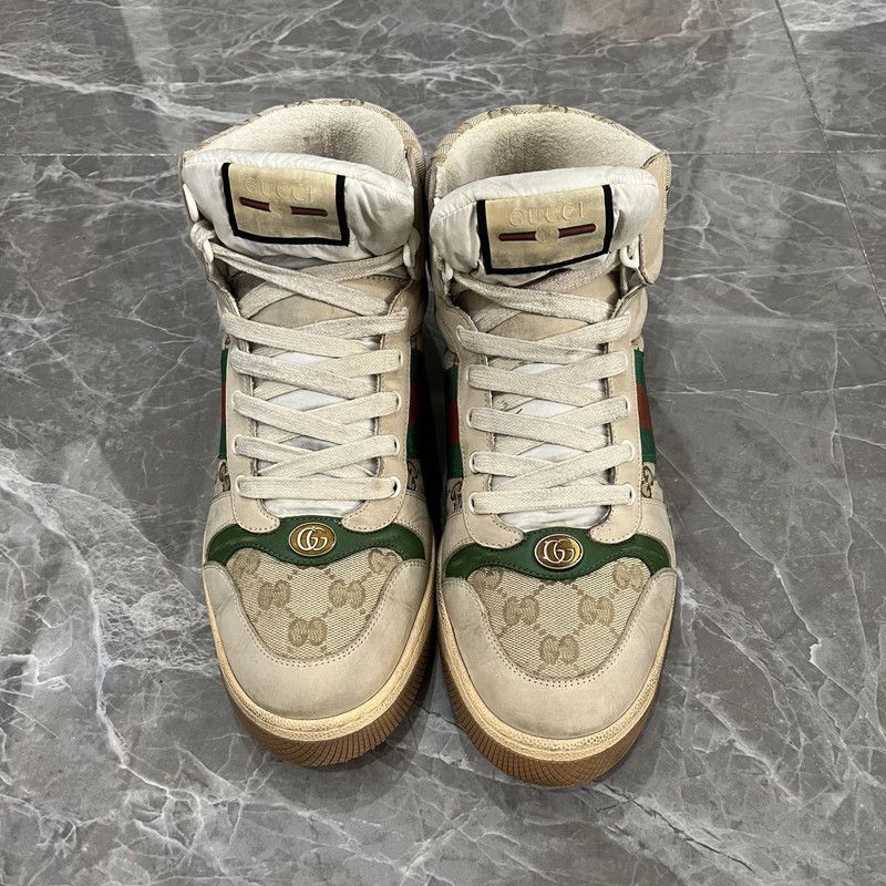 Gucci Gucci High-Top Dirty Sneakers 0079 Size US 9.5 / EU 42-43 - 2 Thumbnail