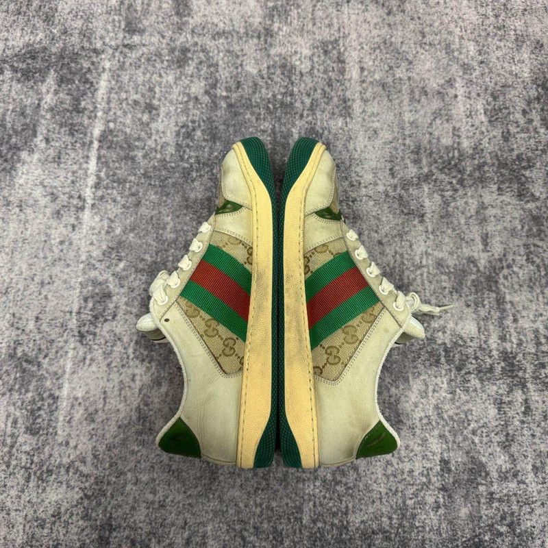 Gucci Gucci Screener Sneakers in Green and Beige 0079 Size US 8 / EU 41 - 6 Thumbnail