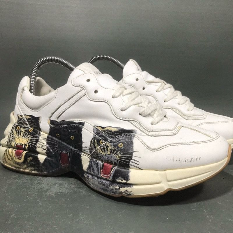 Gucci Gucci Rhyton Tiger Print Low-Top Sneakers 0079 Size US 8.5 / EU 41-42 - 6 Thumbnail