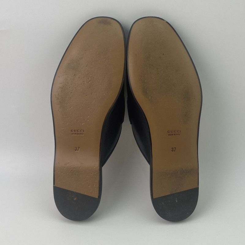 Gucci Gucci Black Interlocking Loafers with Tassels 0079 Size US 6.5 / EU 39-40 - 6 Thumbnail