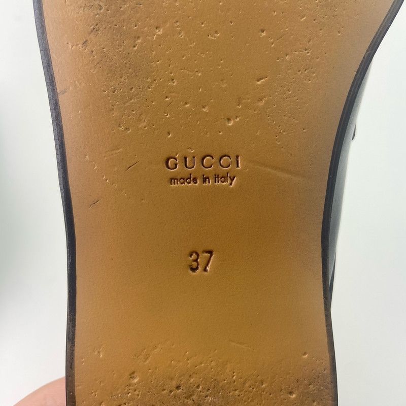 Gucci Gucci Black Interlocking Loafers with Tassels 0079 Size US 6.5 / EU 39-40 - 7 Thumbnail