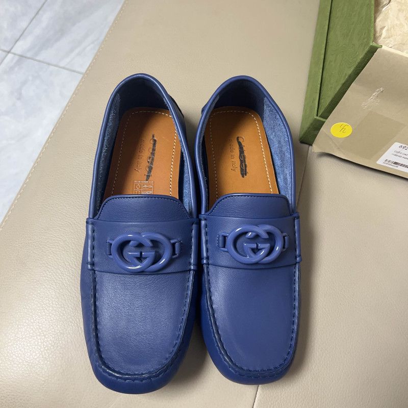 Gucci Gucci Interlocking Double G Blue Casual Shoes 0079 Size US 7.5 / EU 40-41 - 2 Thumbnail