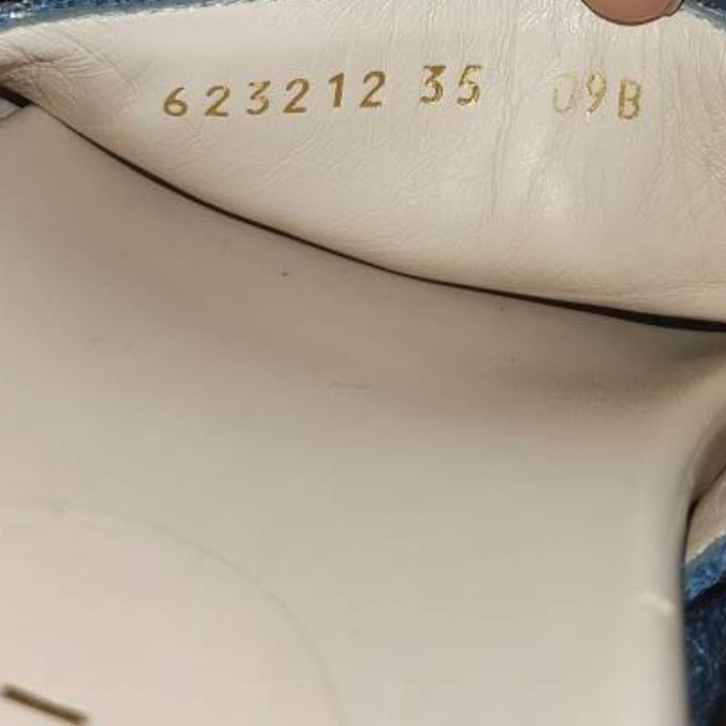 Gucci Gucci Blue and Brown Platform Slides 0079 Size US 5 / EU 37 - 5 Thumbnail