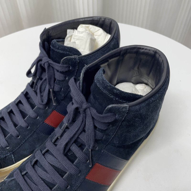 Gucci Gucci Suede High-Top Sneakers for Men 0079 Size US 7.5 / EU 40-41 - 8 Thumbnail