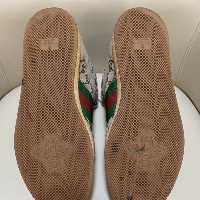 Gucci Gucci Screener Vintage Sneakers in Brown Leather 0079 Size US 10.5 / EU 43-44 - 11 Thumbnail