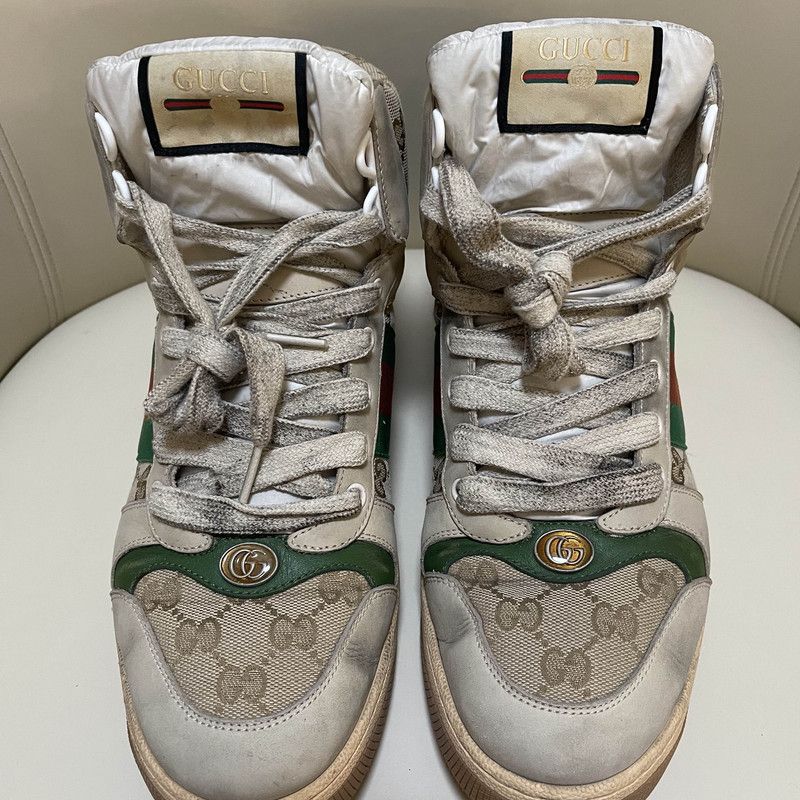 Gucci Gucci Screener Vintage Sneakers in Brown Leather 0079 Size US 10.5 / EU 43-44 - 7 Thumbnail