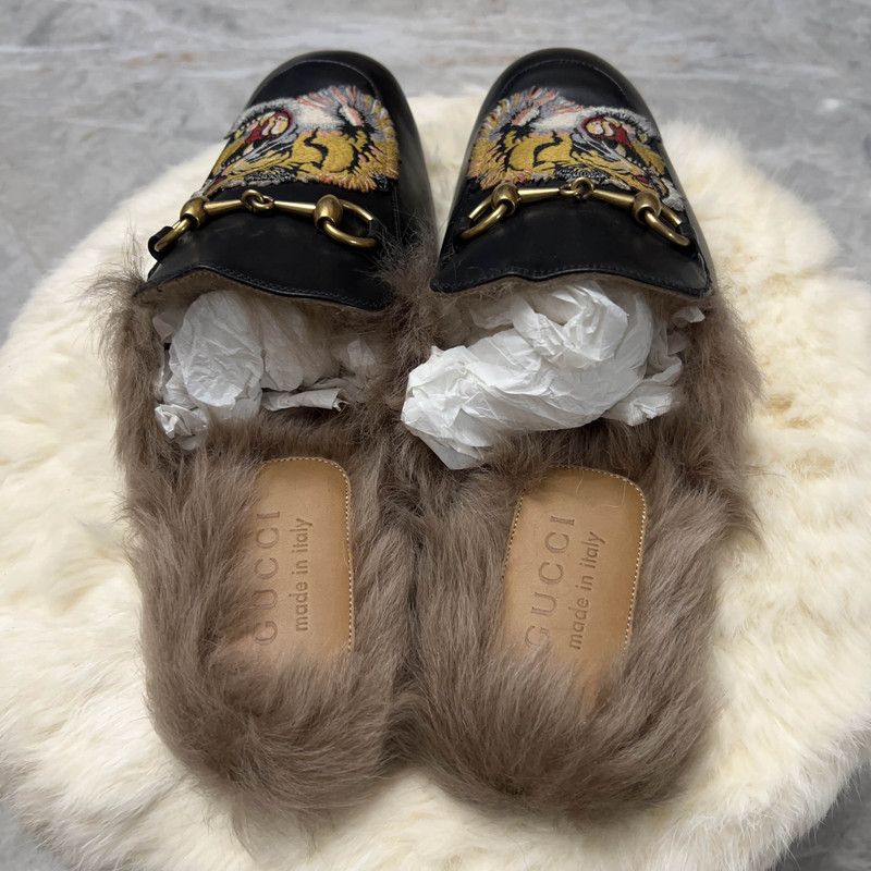 Gucci Gucci Stylish Casual Black Slipper with Embroidery 0079 Size US 9 / EU 42 - 3 Thumbnail