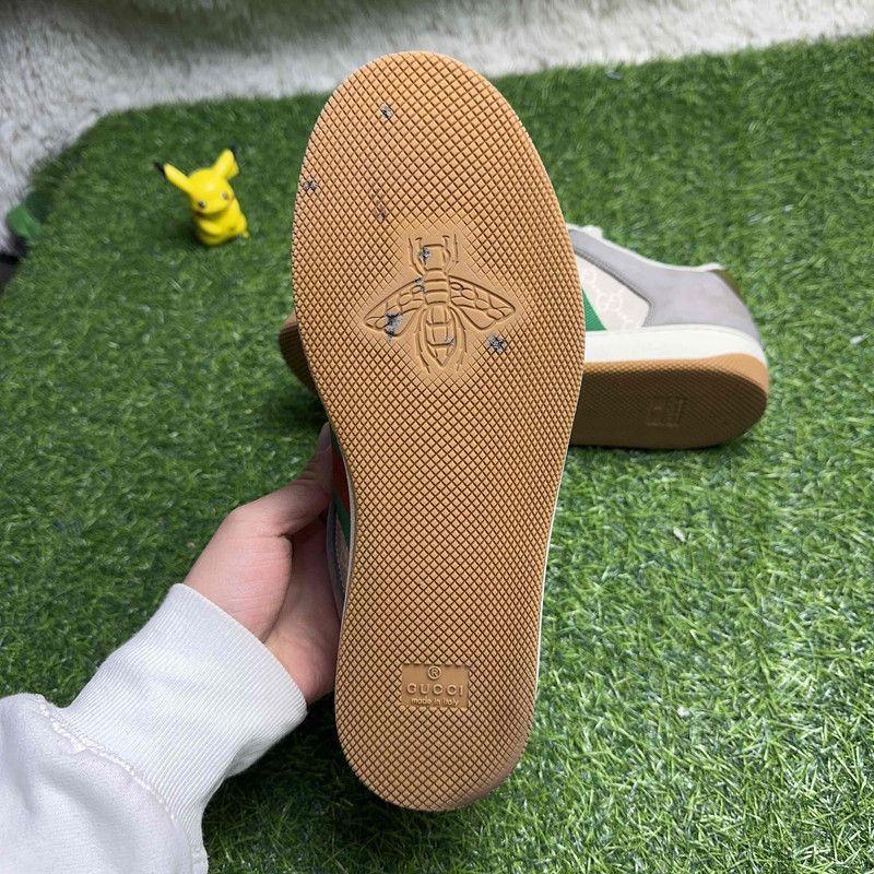 Gucci Gucci Screener Low-Top Sneakers in Gray 0079 Size US 6.5 / EU 39-40 - 10 Thumbnail