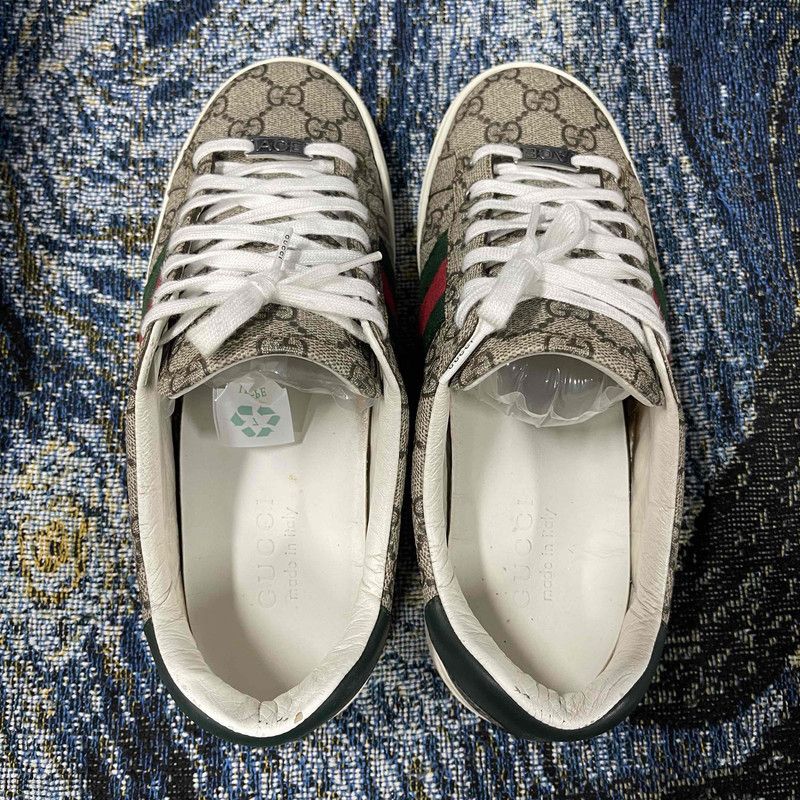 Gucci Gucci Ace Leather Low-Top Sneakers 0079 Size US 8.5 / EU 41-42 - 11 Thumbnail