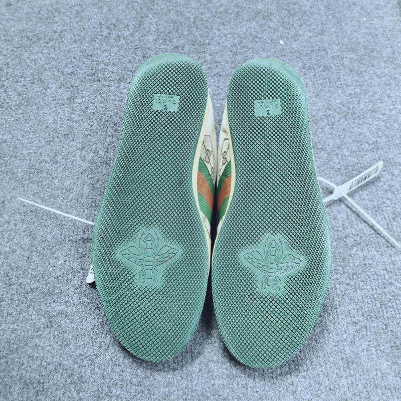 Gucci Gucci Screener Dirty Sneakers in Green and Beige 0079 Size US 8.5 / EU 41-42 - 4 Thumbnail