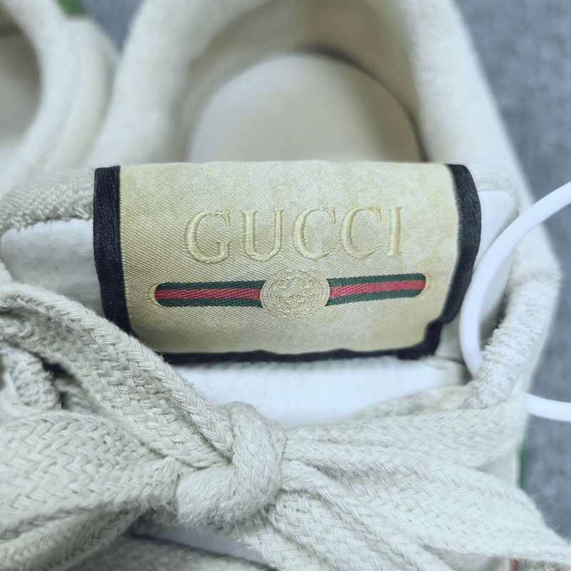 Gucci Gucci Screener Dirty Sneakers in Green and Beige 0079 Size US 8.5 / EU 41-42 - 7 Thumbnail