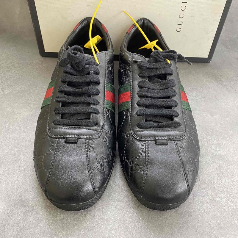 Gucci Gucci Low-Top Sneakers with Signature Design 0079 Size US 8.5 / EU 41-42 - 2 Thumbnail