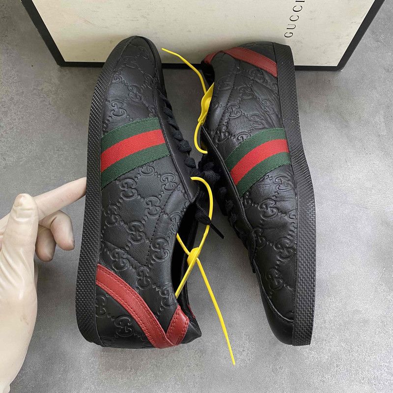 Gucci Gucci Low-Top Sneakers with Signature Design 0079 Size US 8.5 / EU 41-42 - 8 Thumbnail