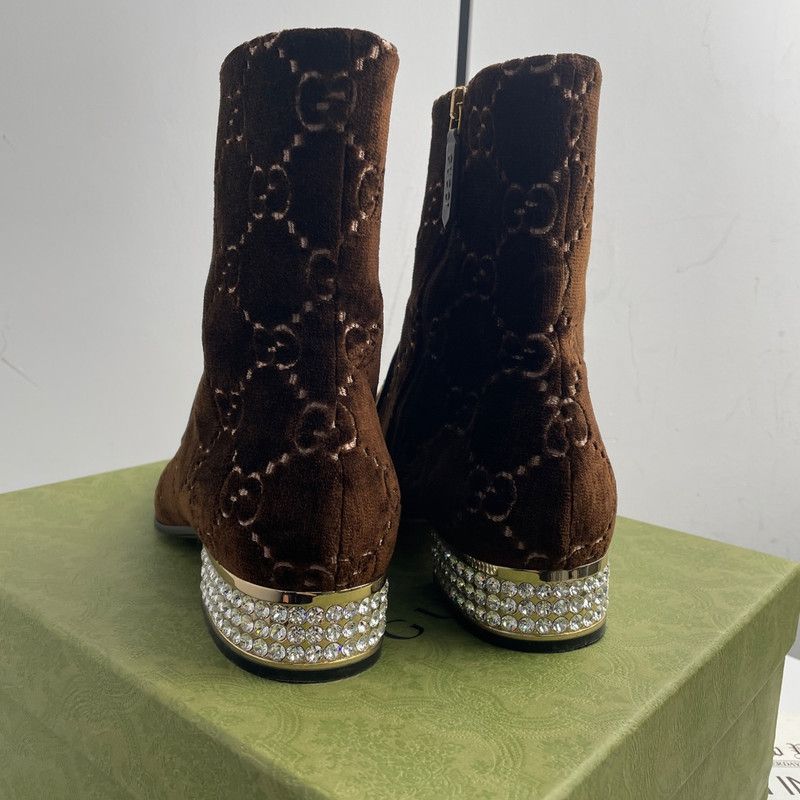 Gucci Gucci High-Top Velvet Casual Shoes for All 0079 Size US 8.5 / EU 41-42 - 3 Thumbnail