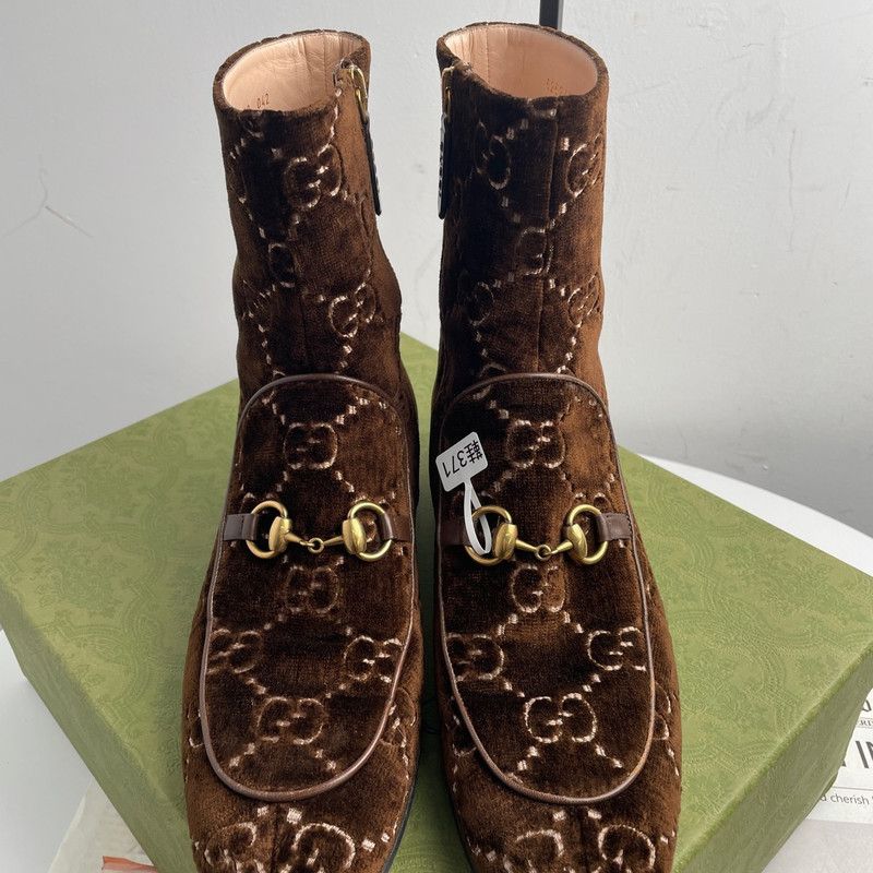 Gucci Gucci High-Top Velvet Casual Shoes for All 0079 Size US 8.5 / EU 41-42 - 2 Thumbnail