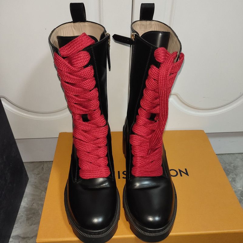 Gucci Gucci Women's Leather Web Ankle Boots in Black 0079 Size US 6.5 / EU 39-40 - 2 Thumbnail