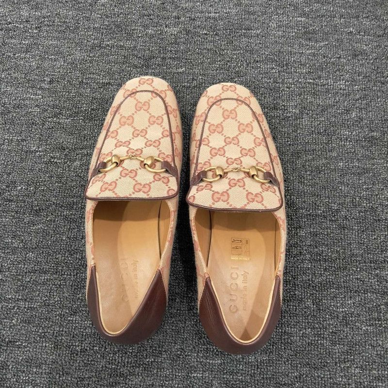 Gucci Gucci Khaki GG Horsebit Loafers for Men 0079 Size US 8 / EU 41 - 9 Thumbnail