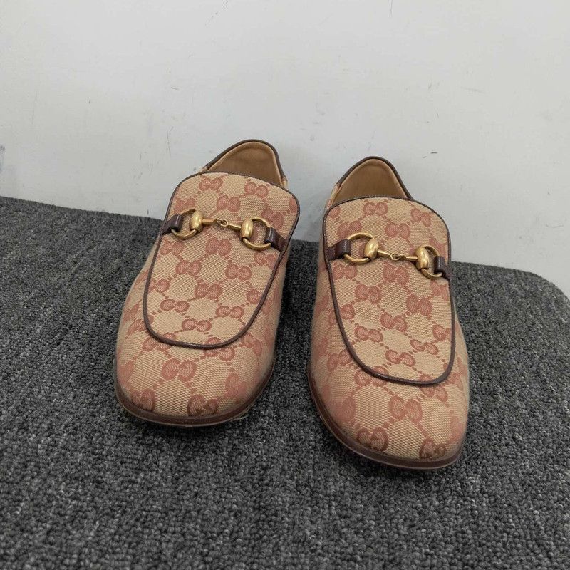 Gucci Gucci Khaki GG Horsebit Loafers for Men 0079 Size US 8 / EU 41 - 2 Thumbnail