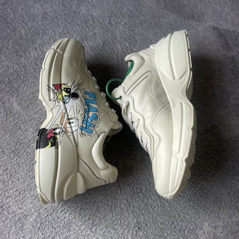 Gucci Gucci Rhyton Low Top Sneakers with Donald Duck Print 0079 Size US 7.5 / EU 40-41 - 7 Thumbnail