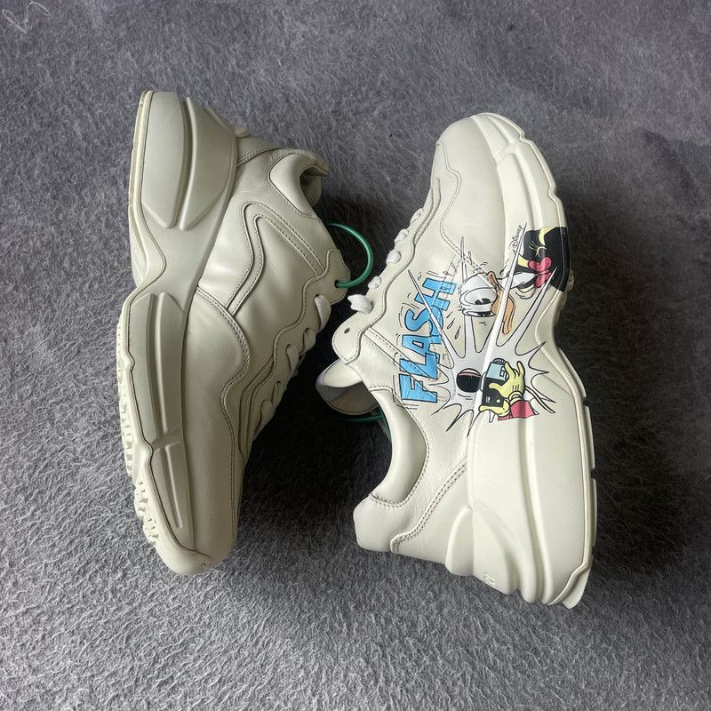 Gucci Gucci Rhyton Low Top Sneakers with Donald Duck Print 0079 Size US 7.5 / EU 40-41 - 8 Thumbnail