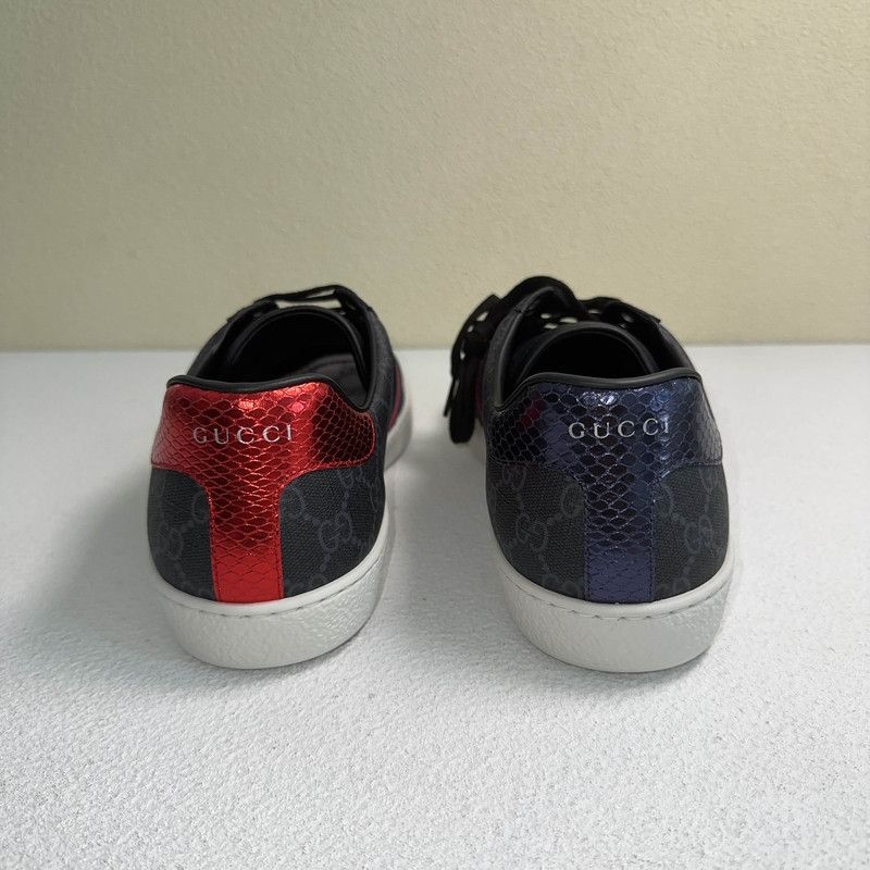 Gucci Gucci ACE GG Supreme Fashion Sneakers for Men 0079 Size US 12 / EU 45 - 3 Thumbnail