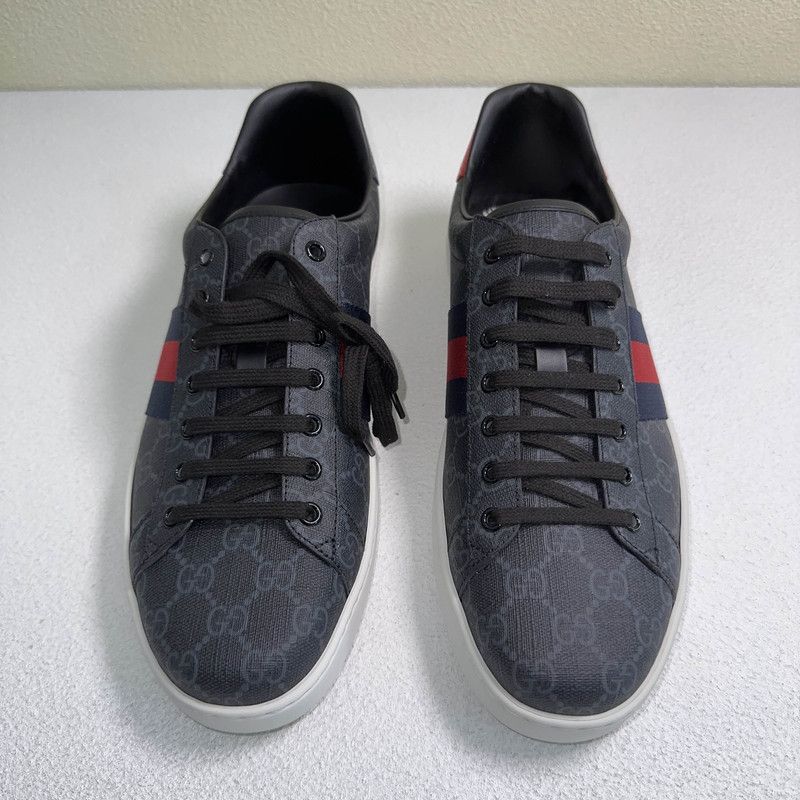 Gucci Gucci ACE GG Supreme Fashion Sneakers for Men 0079 Size US 12 / EU 45 - 2 Thumbnail