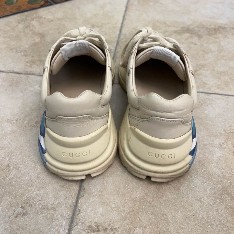 Gucci Gucci Rhyton Wave Print Thick Sole Sneakers 0079 Size US 8.5 / EU 41-42 - 3 Thumbnail