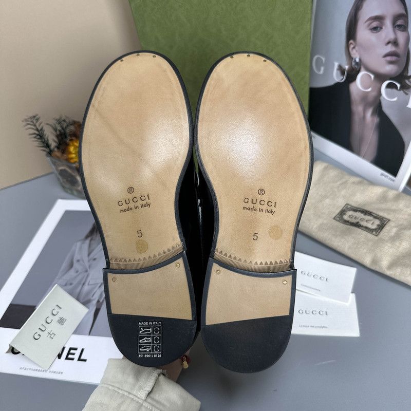 Gucci Gucci Black Leather Horsebit Loafers for Men 0079 Size US 8.5 / EU 41-42 - 4 Thumbnail