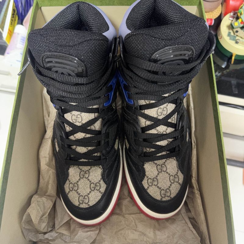 Gucci Gucci Black High-Top Basketball Sneakers 0079 Size US 9.5 / EU 42-43 - 2 Thumbnail
