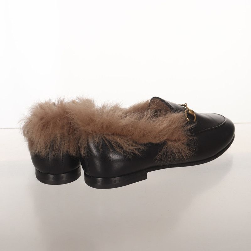 Gucci Gucci Black Fur-Lined Loafers 0079 Size US 6.5 / EU 39-40 - 4 Thumbnail