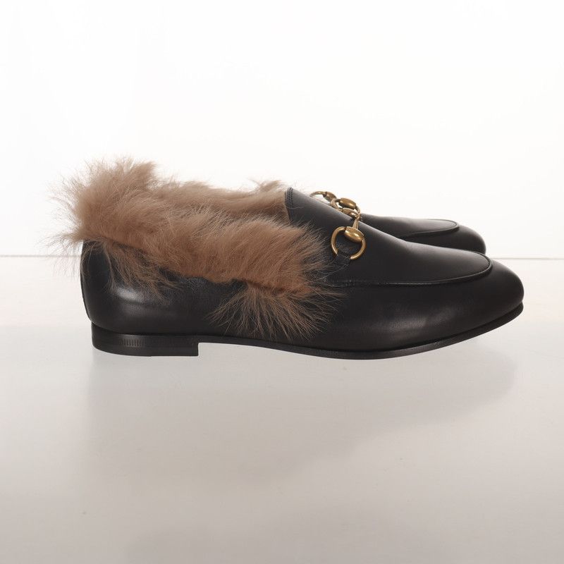 Gucci Gucci Black Fur-Lined Loafers 0079 Size US 6.5 / EU 39-40 - 3 Thumbnail