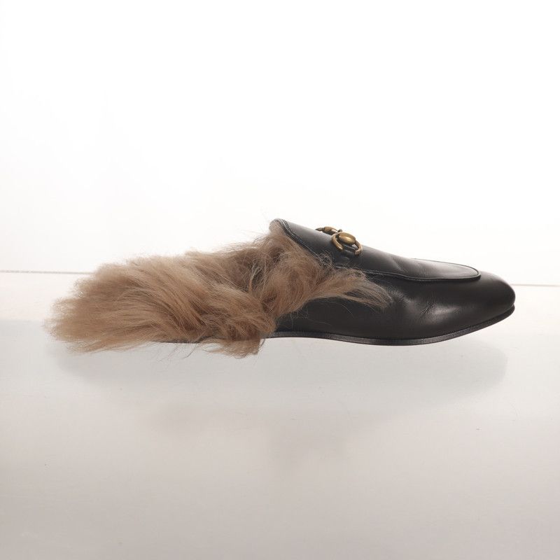Gucci Gucci Black Lambskin Flat Mule Slippers 0079 Size US 6.5 / EU 39-40 - 7 Thumbnail