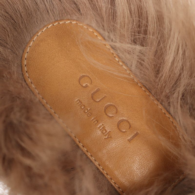 Gucci Gucci Black Lambskin Flat Mule Slippers 0079 Size US 6.5 / EU 39-40 - 10 Thumbnail