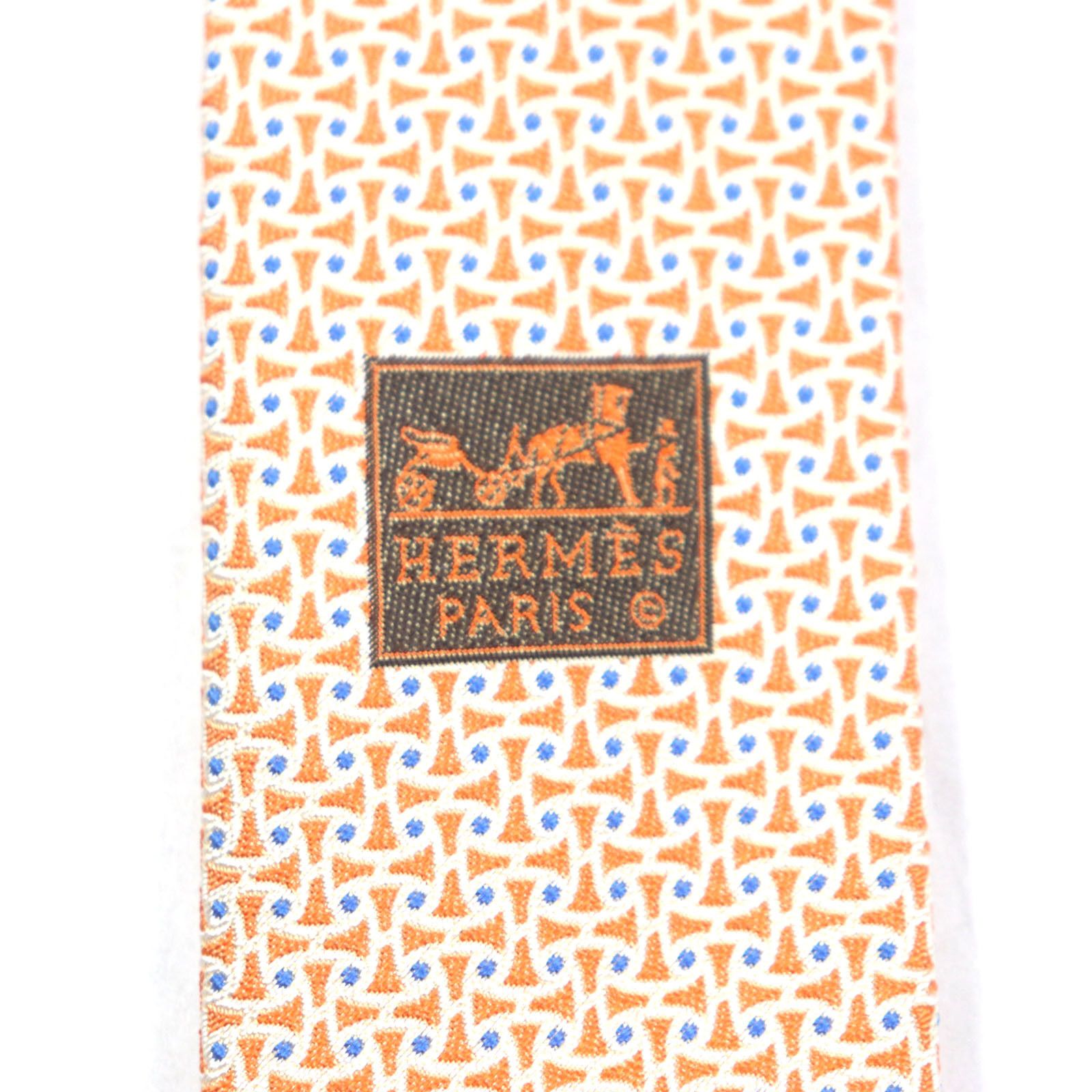 Hermes Hermes Hermes Silk Tie Cotton Necktie DUTY FREE for USA Size ONE SIZE - 7 Thumbnail