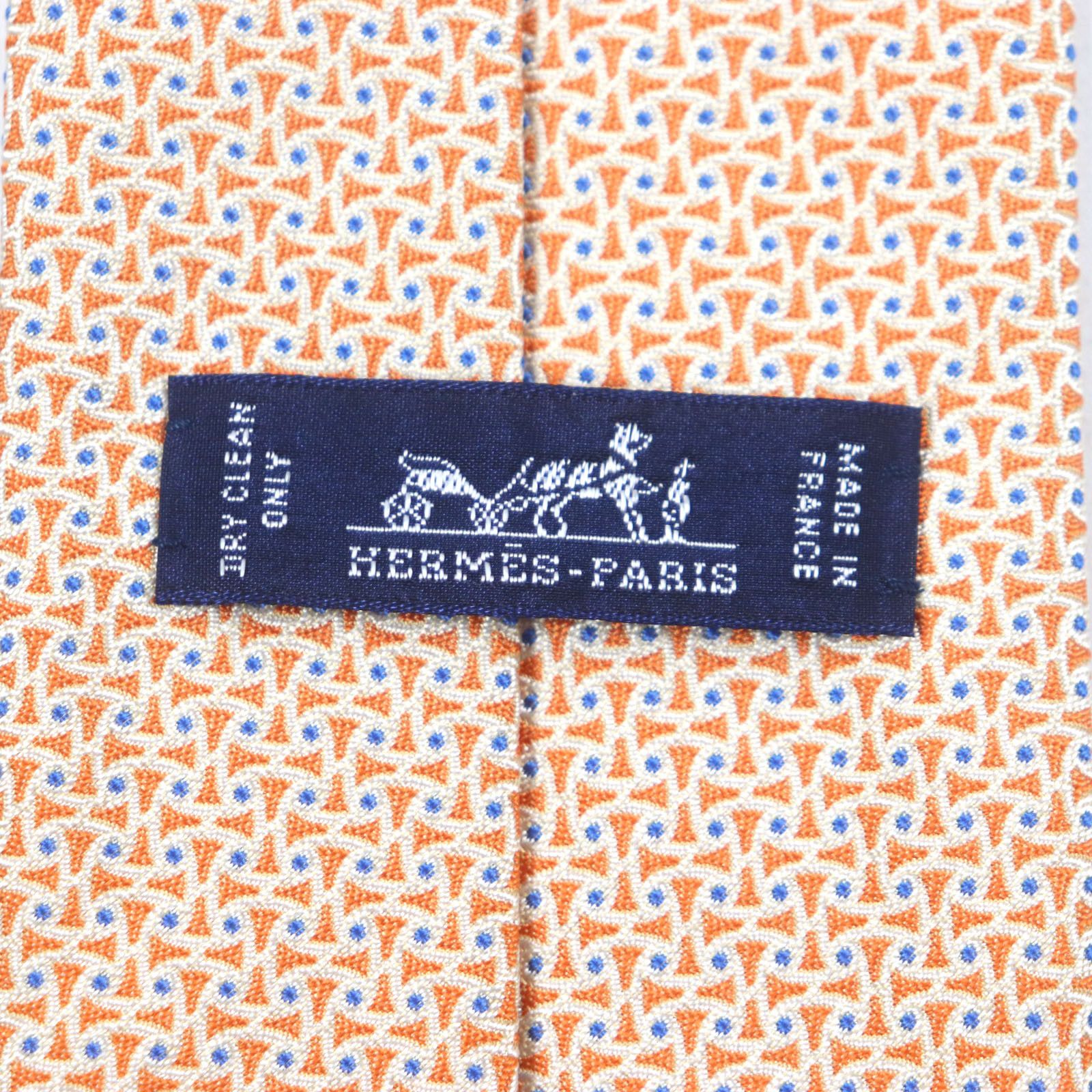 Hermes Hermes Hermes Silk Tie Cotton Necktie DUTY FREE for USA Size ONE SIZE - 6 Thumbnail