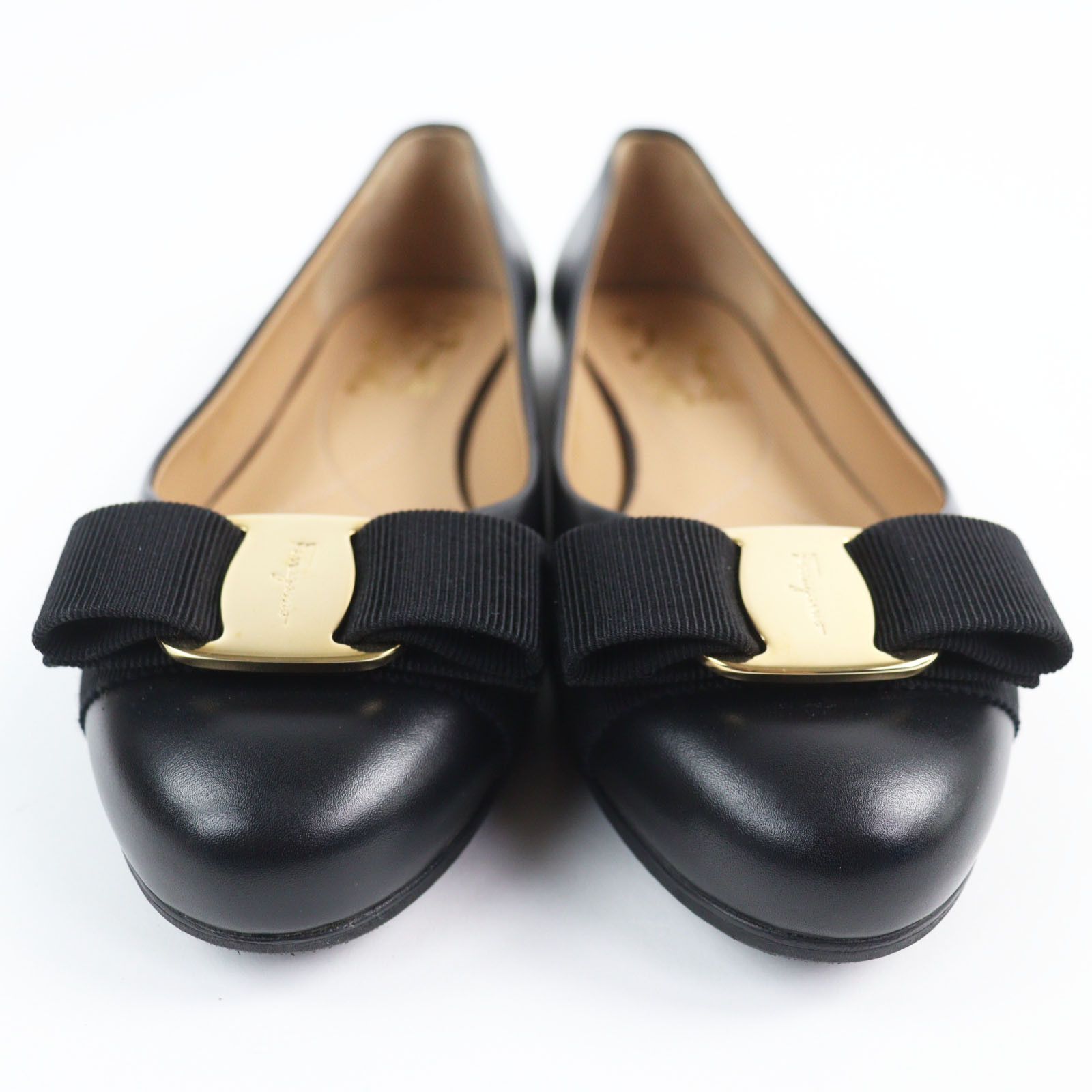 Salvatore Ferragamo Salvatore Ferragamo Salvatore Ferragamo VARINA Leather Pumps Leather Shoes DUTY FREE for USA Size ONE SIZE - 4 Thumbnail