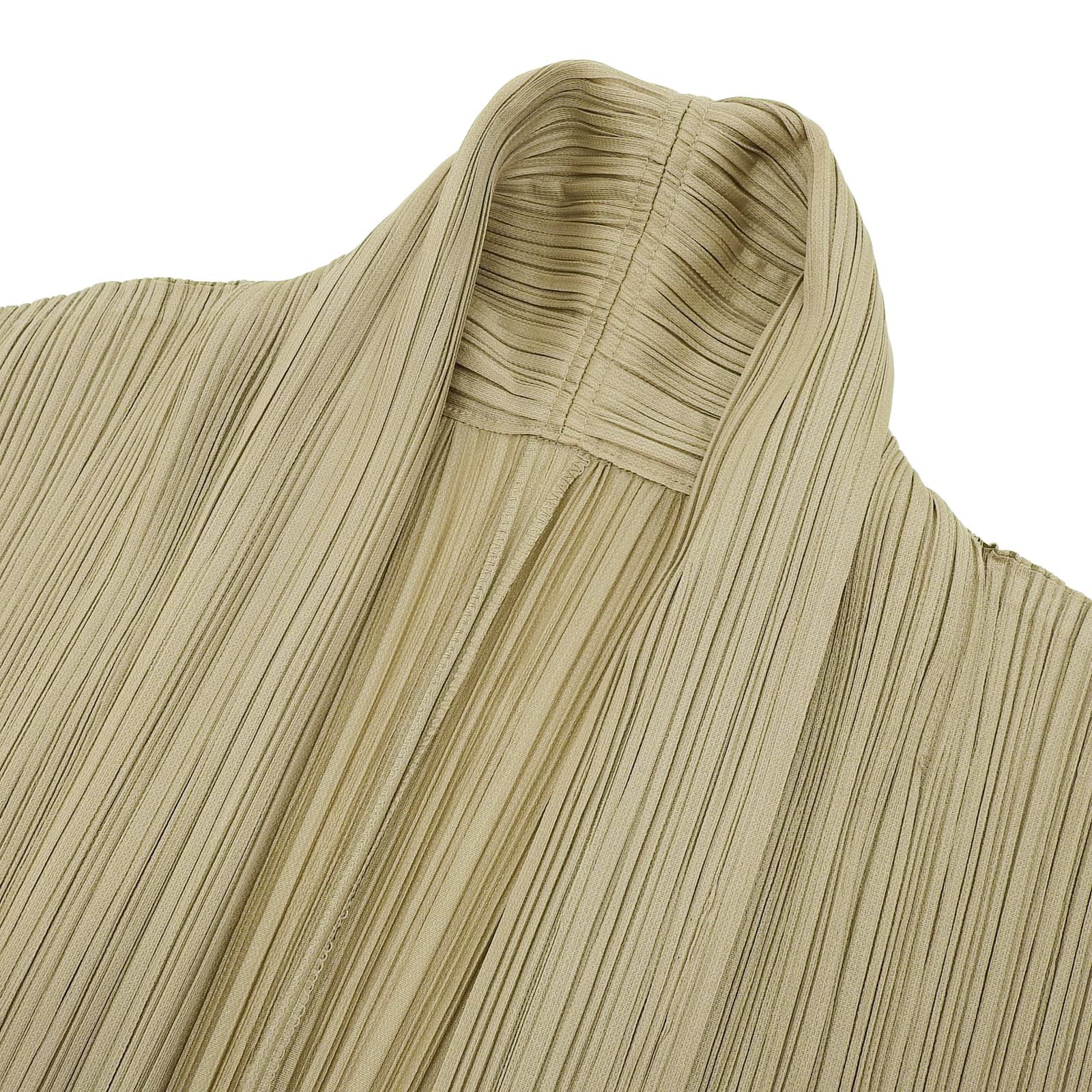 Issey Miyake PLEATS PLEASE Best Front-opening gilet Polyester