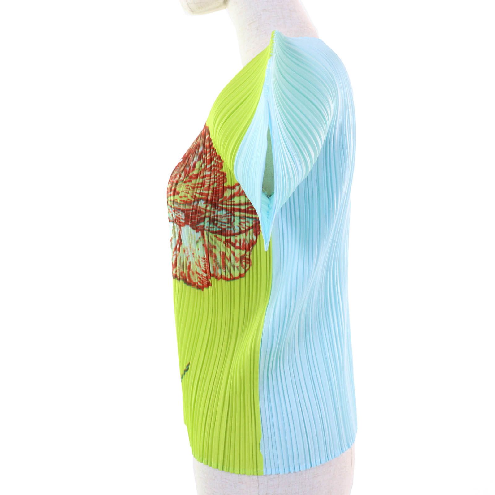 Issey Miyake Issey Miyake PLEATS PLEASE Carnation T-shirt Cotton T-Shirts PP06-JK110 DUTY FREE for USA Size ONE SIZE - 2 Thumbnail