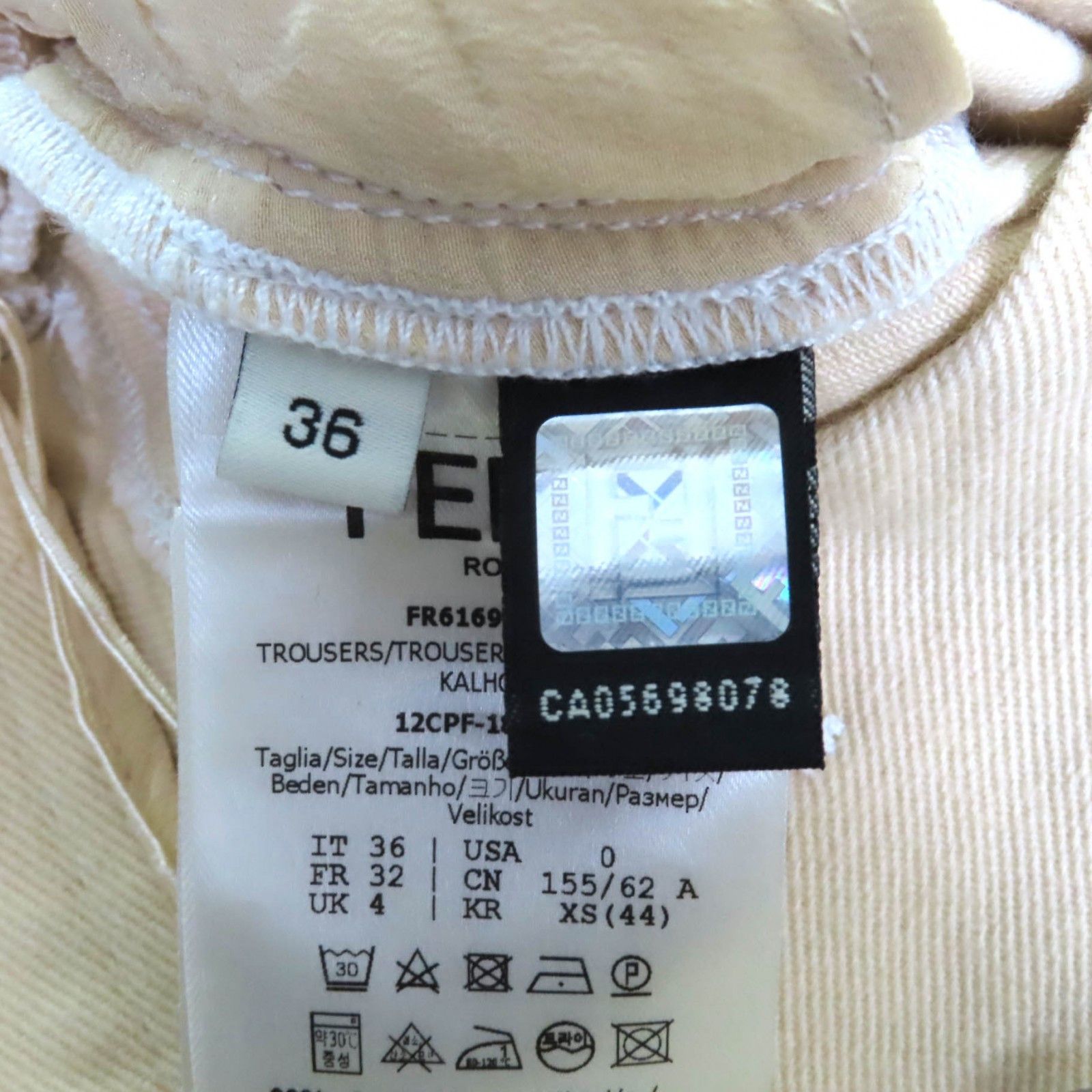 Fendi Fendi Fendi Cotton Denim Pants Cotton Pants FR6169 Size ONE SIZE - 9 Thumbnail